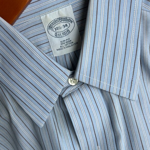 Brooks Brothers Button Up Dress Shirt - Slim Fit (4 pack) - Picture 5 of 6